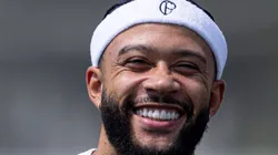 Memphis Depay em seu primeiro treinamento no CT Joaquim Grava, no dia 13/09/2024. Foto: Rodrigo Coca/Ag. Corinthians