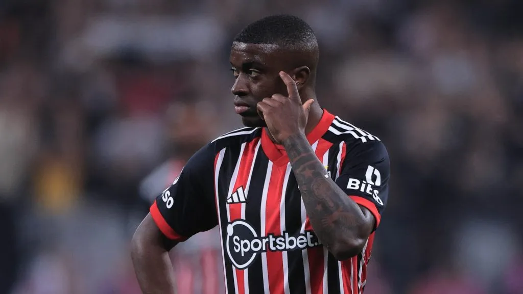 Jhegson Méndez pelo São Paulo. Foto Ettore ChiereguiniAGIF