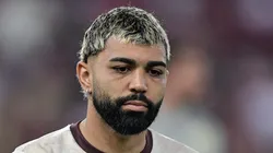 RJ - RIO DE JANEIRO - 12/09/2024 - COPA DO BRASIL 2024, FLAMENGO X BAHIA - Gabigol jogador do Flamengo durante aquecimento antes da partida contra o Bahia no estadio Maracana pelo campeonato Copa Do Brasil 2024.