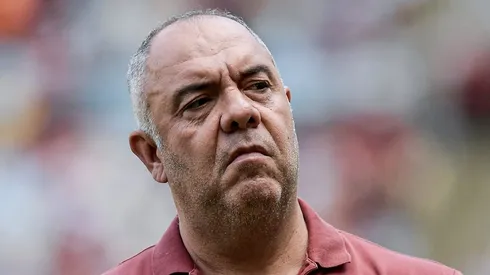 RJ - RIO DE JANEIRO - 30/03/2024 - CARIOCA 2024, NOVA IGUACU X FLAMENGO FINAL - Marcos Braz dirigente do Flamengo durante partida contra o Nova Iguacu no estadio Maracana pelo campeonato Carioca 2024.