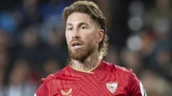 Sergio Ramos em partida pelo Sevilla contra o Valencia, pela La Liga, no dia 17/02/2024. Foto: Jose Torres