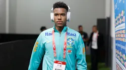 Jogador fez a sua estreia pela Amarelinha. Divulgação/Rafael Ribeiro/CBF.