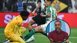 Denílson vê erro de Hugo Souza e não teria anulado gol de Juventude - Fotos: IMAGO e Divulgação/Band