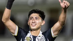 Miguelito voltou aos treinos do Santos nesta quinta-feira após se recuperar de virose