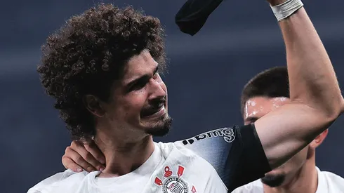 SP - SAO PAULO - 11/09/2024 - COPA DO BRASIL 2024, CORINTHIANS X JUVENTUDE - Andre Ramalho jogador do Corinthians comemora seu gol durante partida contra o Juventude no estadio Arena Corinthians pelo campeonato Copa Do Brasil 2024. Foto: Ettore Chiereguini/AGIF