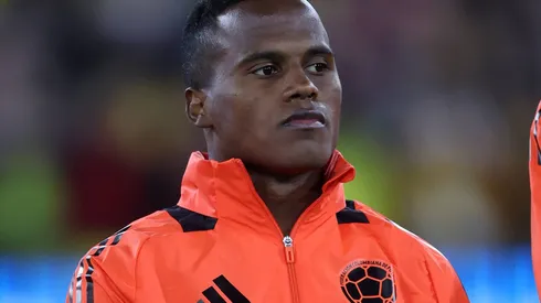 Jhon Arias pela Seleção Colombiana, antes de partida em Londres, no dia 22/03/2024