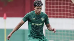 Gabriel Fuentes treinando pelo Fluminense. Foto: Lucas Merçon/ Fluminense/ Flickr