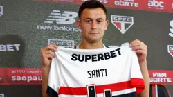 Foto: Reprodução/São Paulo - Santiago Longo é apresentado no São Paulo.