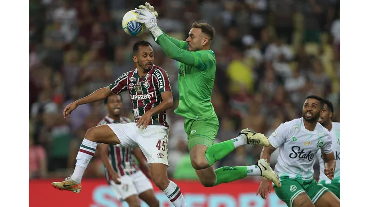 Fluminense e Juventude durante duelo na Copa do Brasil (Foto: Wagner Meier/Getty Images)