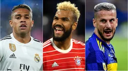 Mariano Díaz, Choupo-Moting e Benedetto estão sem clube. Foto: Getty Images