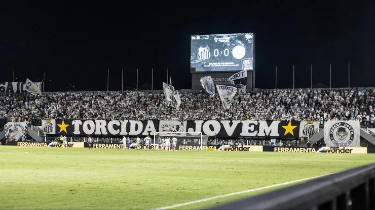 Santos divulga venda de ingressos para jogo contra América-MG. Foto: Abner Dourado/AGIF