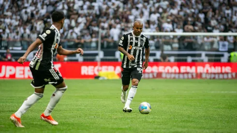 Mariano jogador do Atletico-MG durante partida contra o Cuiaba no estadio Arena MRV pelo campeonato Brasileiro A 2024
