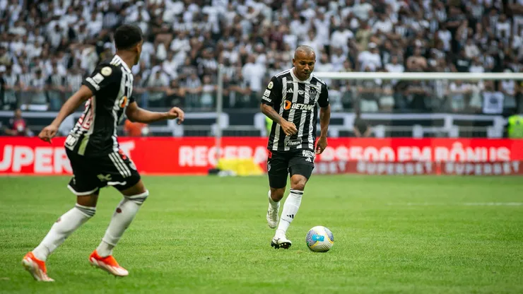 Mariano jogador do Atletico-MG durante partida contra o Cuiaba no estadio Arena MRV pelo campeonato Brasileiro A 2024