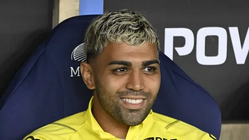 Gabigol, jogador do Mengão, durante jogo pela Libertadores.