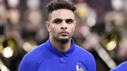 Layvin Kurzawa durante partida entre França e Islândia, pelas Eliminatórias para a Eurocopa de 2020, no dia 25/03/2019. Foto: Anthony Bibard