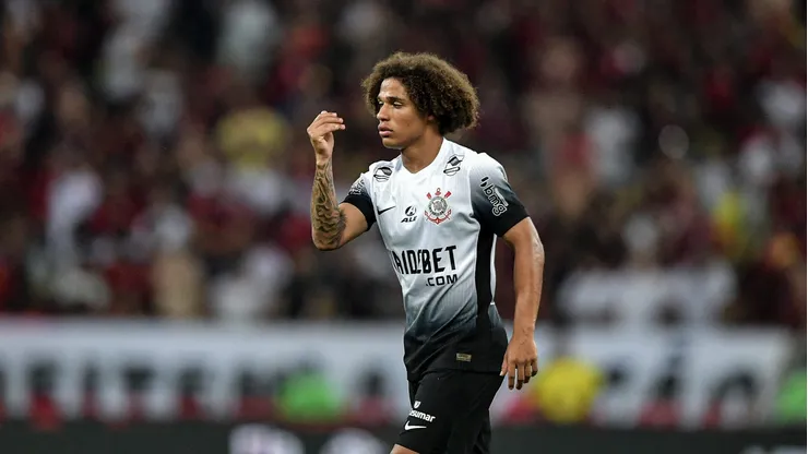Guilherme Biro jogador do Corinthians durante partida contra o Flamengo no estadio Maracana pelo campeonato Brasileiro A 2024