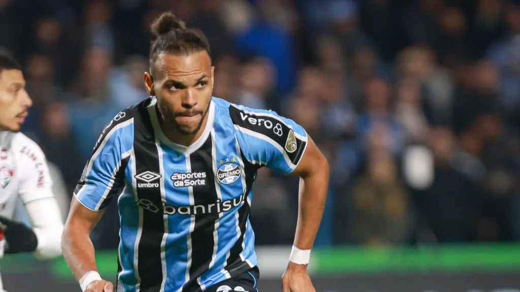 Braithwaite foi a grande contratação do Grêmio para 2024. Foto: Maxi Franzoi/AGIF