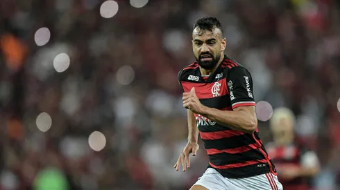 Fabricio Bruno jogador do Flamengo durante partida contra o Palmeiras. Foto: Thiago Ribeiro/AGIF