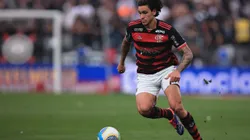 Pedro jogador do Flamengo durante partida contra o Corinthians. Foto: Ettore Chiereguini/AGIF