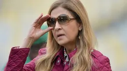 Leila Pereira, presidente do Palmeiras, durante partida contra o Flamengo, no Maracanã, pelo Campeonato Brasileiro, no dia 11/08/2024.