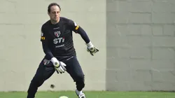 Rogerio Ceni durante reapresentacao do Sao Paulo no CT da Barra Funda