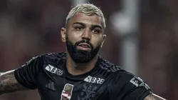 PA - BELEM - 31/01/2024 - CARIOCA 2024, SAMPAIO CORREA X FLAMENGO - Gabigol jogador do Flamengo comemora seu gol durante partida contra o Sampaio Correa no estadio Mangueirao pelo campeonato Carioca 2024. Foto: Talita Gouvea/AGIF