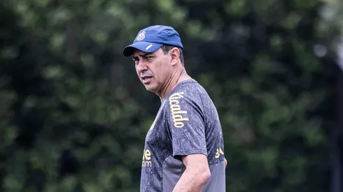 Carille sofre com desfalques no Santos. Foto: Raul Baretta/ Santos FC