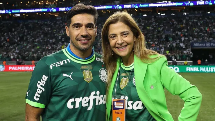 Leila vai propor “o mundo” para Abel Ferreira ficar no Palmeiras - Foto: Cesar Greco/Palmeiras