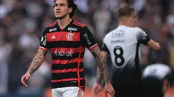 Pedro jogador do Flamengo durante partida contra o Corinthians. Foto: Ettore Chiereguini/AGIF