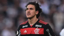 SP - SAO PAULO - 01/09/2024 - BRASILEIRO A 2024, CORINTHIANS X FLAMENGO - Pedro jogador do Flamengo durante partida contra o Corinthians no estadio Arena Corinthians pelo campeonato Brasileiro A 2024. Foto: Ettore Chiereguini/AGIF