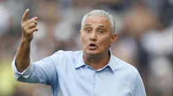 SAO PAULO, BRAZIL - SEPTEMBER 01: Tite coach of Flamengo reacts during a match between Corinthians and Flamengo as part of Brasileirao Series A 2024 at Neo Quimica Arena on September 01, 2024 in Sao Paulo, Brazil. (Photo by Miguel Schincariol/Getty Images)