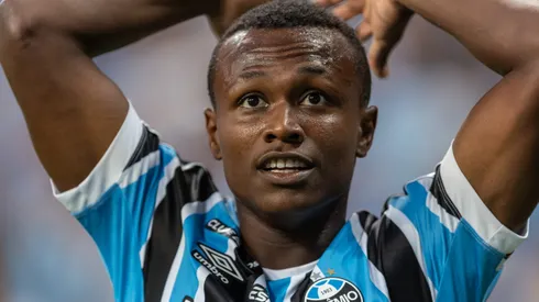 Nathan Fernandes jogador do Gremio durante partida contra o Juventude no estadio Arena do Gremio pelo campeonato Gaucho 2024.
