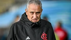 Tite durante partida entre Palestino e Flamengo, no Estádio Francisco Rumoroso, pela Copa Libertadores da América, no dia 07/05/2024. Foto: Nayra Halm