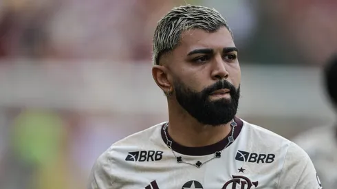 SP - RIO DE JANEIRO - 11/08/2024 - BRASILEIRO A 2024, FLAMENGO X PALMEIRAS - Gabigol jogador do Flamengo durante aquecimento antes da partida contra o Palmeiras no estadio Maracana pelo campeonato Brasileiro A 2024. Foto: Thiago Ribeiro/AGIF