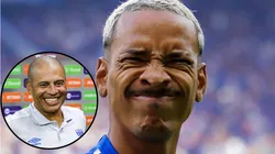 Matheus Pereira e Alex atuaram em gerações diferentes no Cruzeiro. Fotos: Allan Calisto/Fotoarena/IMAGO e Rafael Vieira/AGIF