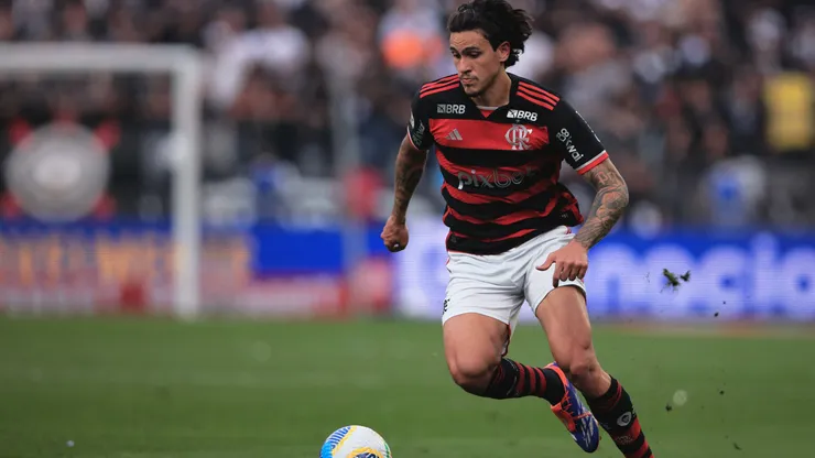 Pedro em partida entre Corinthians x Flamengo pelo Brasileirão 2024