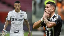 Guilherme Arana e Paulinho em desejo de retornarem a Europa. Foto: Marlon Costa e Gilson Lobo/AGIF