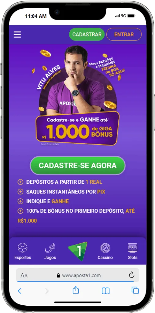 Aposta1 Brasil app