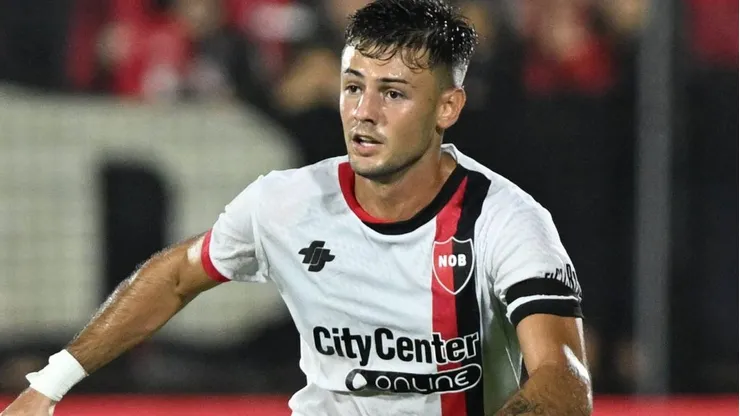 Ian Glavinovich durante partida entre Newell's Old Boys e Rosario Central, pelo Copa da Liga Argentina, no Estádio Coloso Marcelo Bielsa, no dia 24/02/2024. Foto: Luciano Bisbal