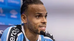 Braithwaite em sua apresentação ao Grêmio, no dia 02/08/2024. Foto: Richard Ducker