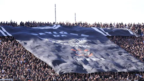 Torcida do Corinthians durante partida contra Juventude no estadio Arena Corinthians pelo campeonato Brasileiro A 2024.
