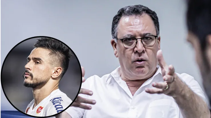 Marcelo Teixeira costurou renovação com Bigode muito antes do fim do ano no Peixe - Fotos: Raul Baretta/SFC
