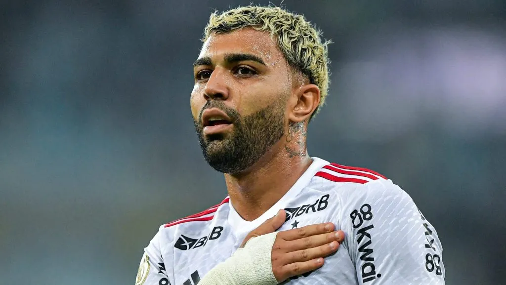 Gabigol pelo Flamengo em 2024. Foto: Thiago Ribeiro/AGIF