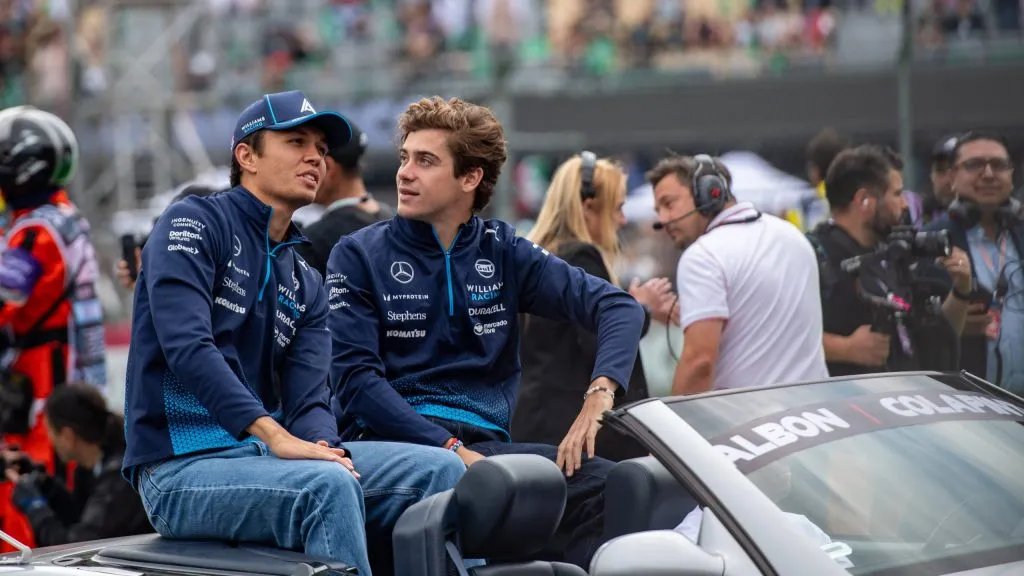Colapinto e Alex Albon no GP do México