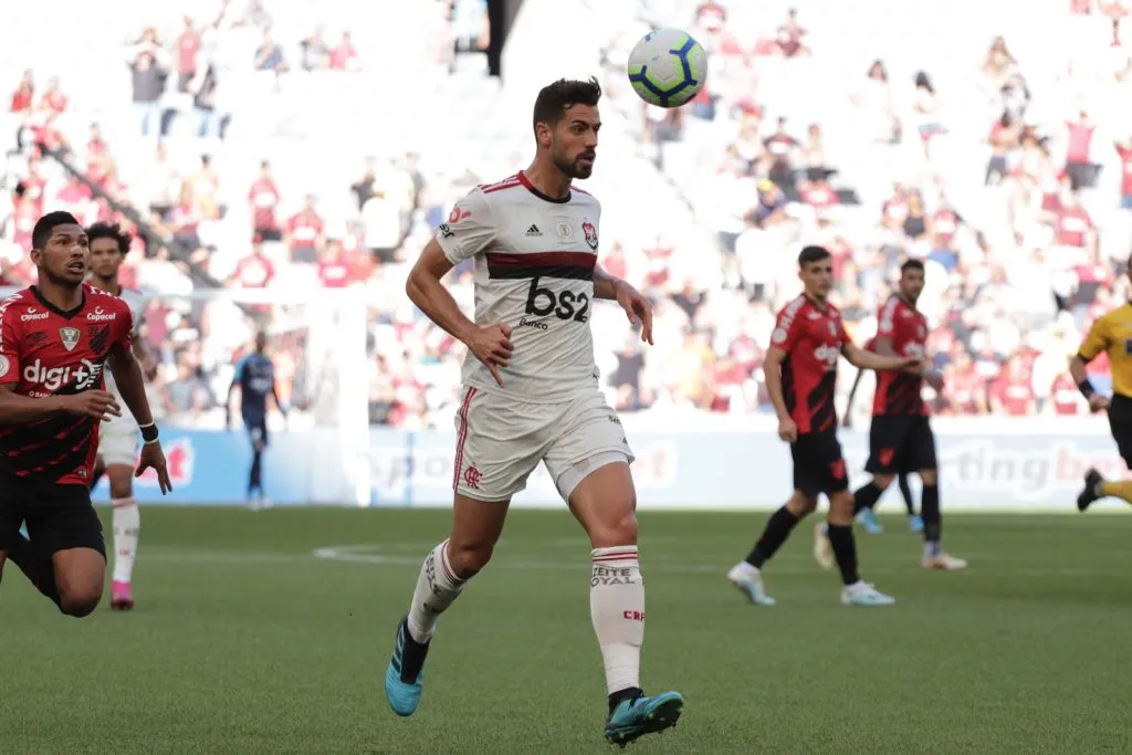 Pablo Marí pelo Flamengo em 2019 (Foto: Joao Vitor Rezende Borba/AGIF)