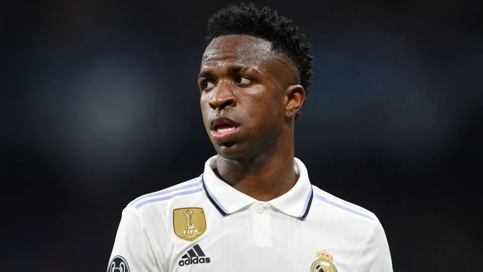 Vinícius Júnior em partida do Real Madrid
