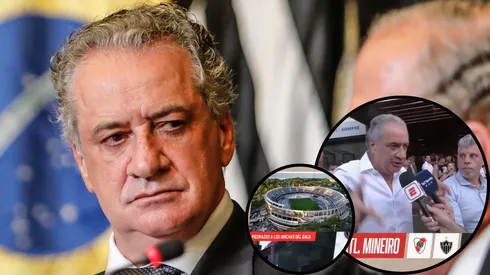 Presidente do Atlético-MG detonou segurança de Buenos Aires para trajeto do hotel ao estádio do River - Fotos: Bruno Cantini/CAM e Reprodução/ESPN ARG