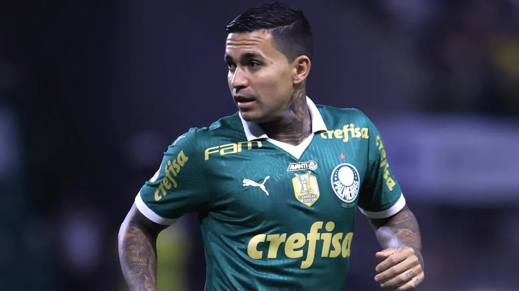 Dudu em jogo do Palmeiras