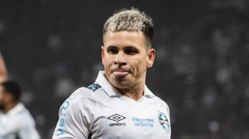 Soteldo durante jogo do Imortal na Neo Química Arena, contra o Corinthians.