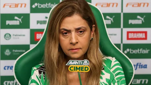 Leila Pereira em entrevista coletiva - (Foto: Cesar Greco/Palmeiras/by Canon)